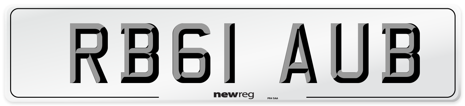 RB61 AUB Number Plate from New Reg